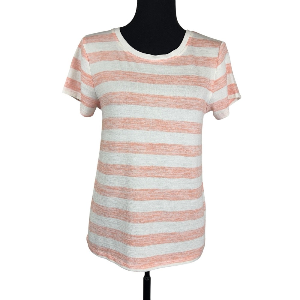 Market‎ & Spruce Stitch Fix Juuna HiLo Knit Stripe Tee XS Petite Casual Stretch - Picture 7 of 7